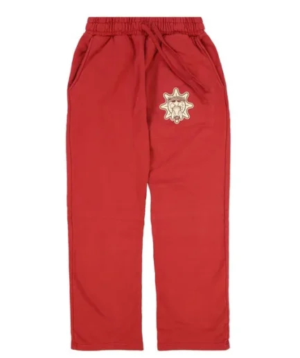 Almighty Glo Gang Straight Leg Sweatpants Red