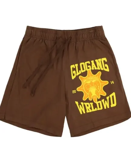 Glo Gang Worldwide Brown Shorts