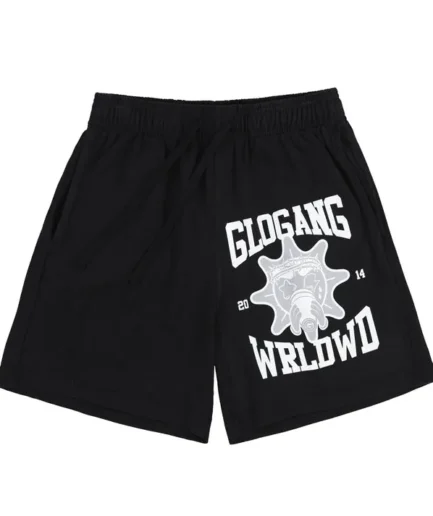 Glo Gang Worldwide Shorts (Black/White)