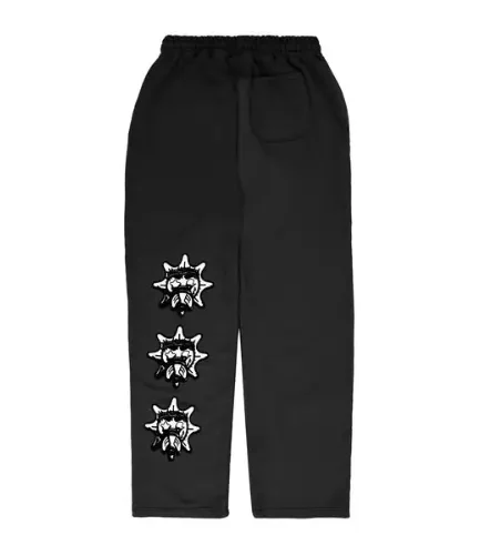 Glo Records Straight Leg Sweatpants (Black)